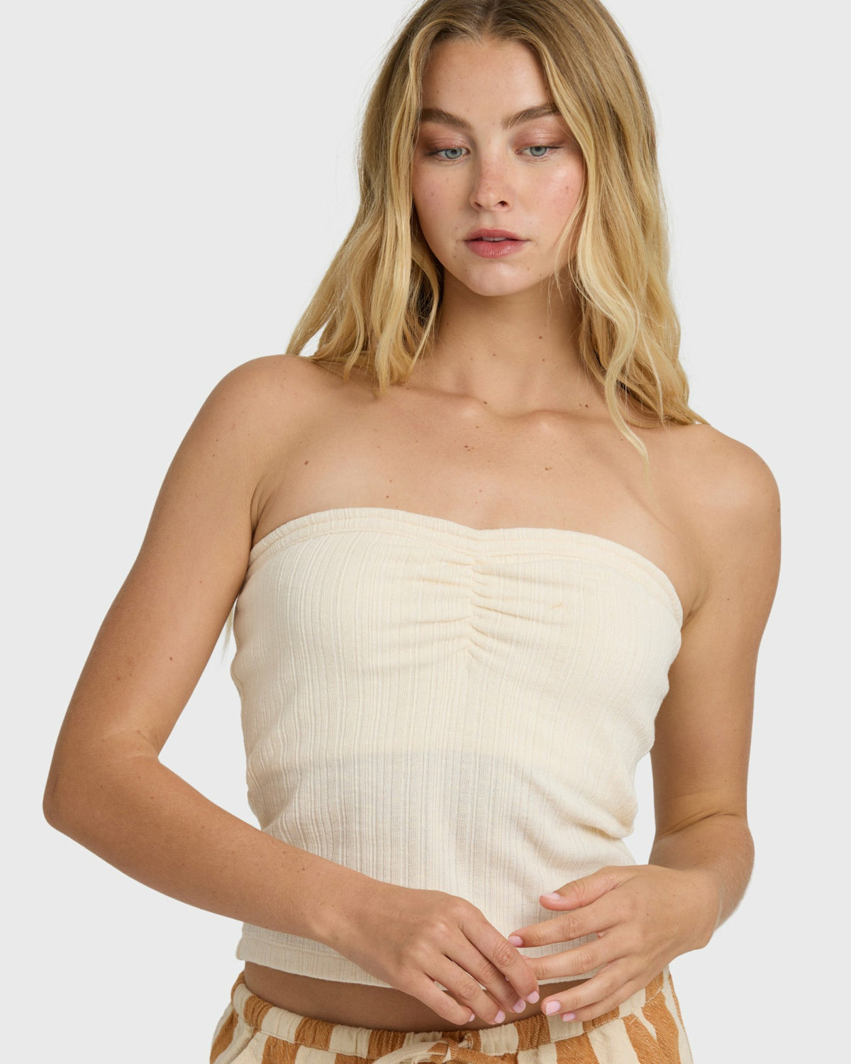 Billabong Women's Talley Tube Top - White Cap