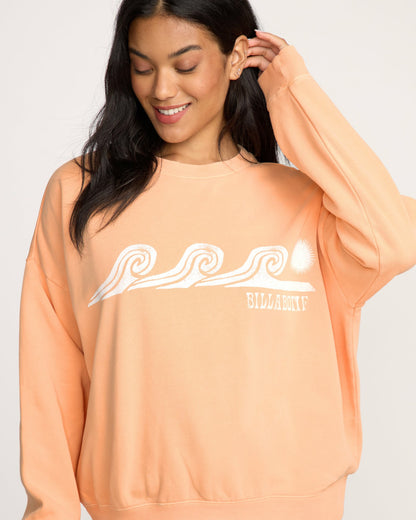 Billabong Women's Echo Crewneck Sweatshirt - Sunstone