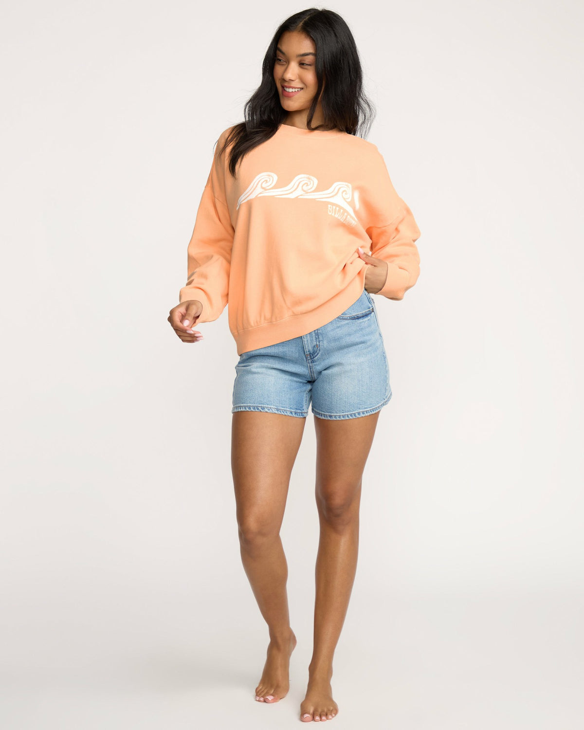 Billabong Women's Echo Crewneck Sweatshirt - Sunstone