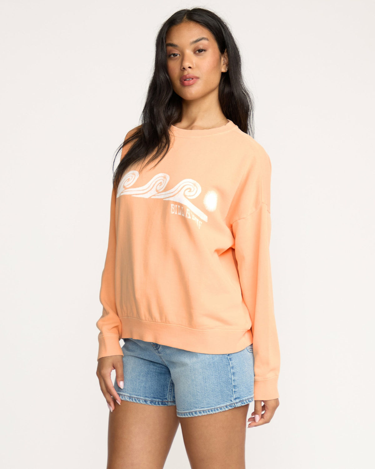 Billabong Women's Echo Crewneck Sweatshirt - Sunstone