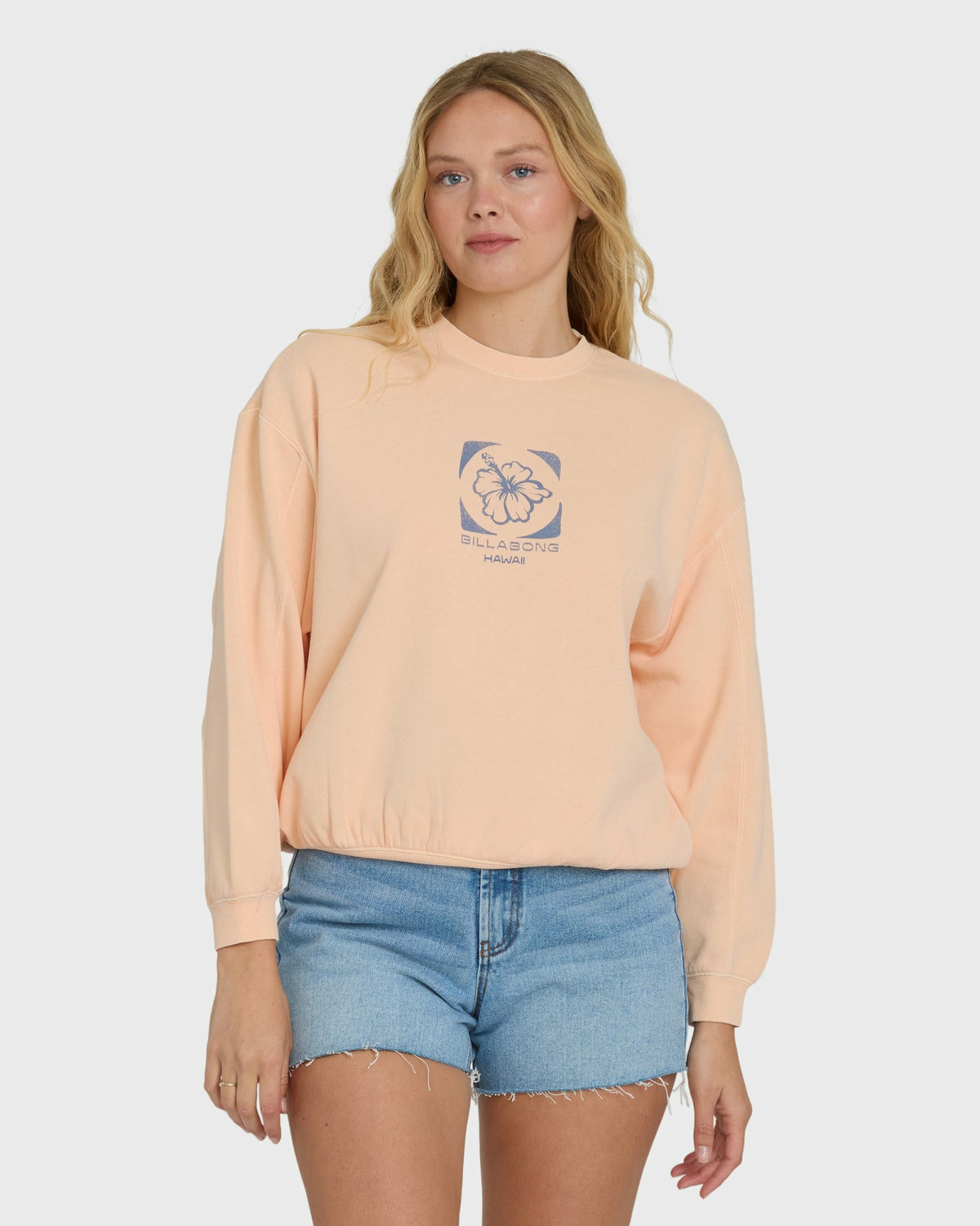 Billabong Women's Treasure Cay Hawaii Crewneck Sweatshirt - Leprechaun