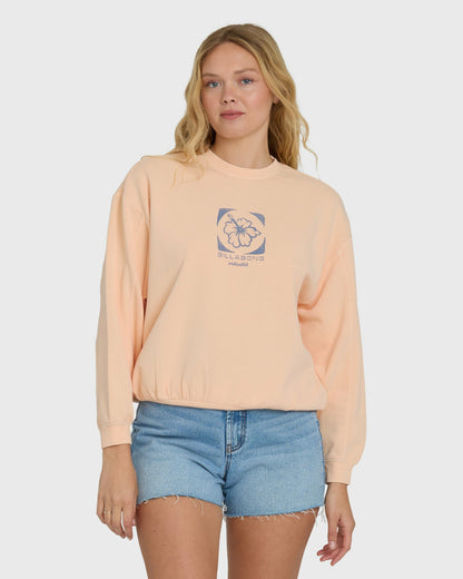 Billabong Women's Treasure Cay Hawaii Crewneck Sweatshirt - Leprechaun