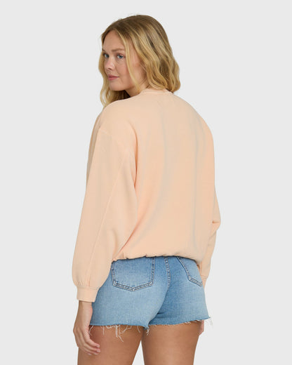 Billabong Women's Treasure Cay Hawaii Crewneck Sweatshirt - Leprechaun