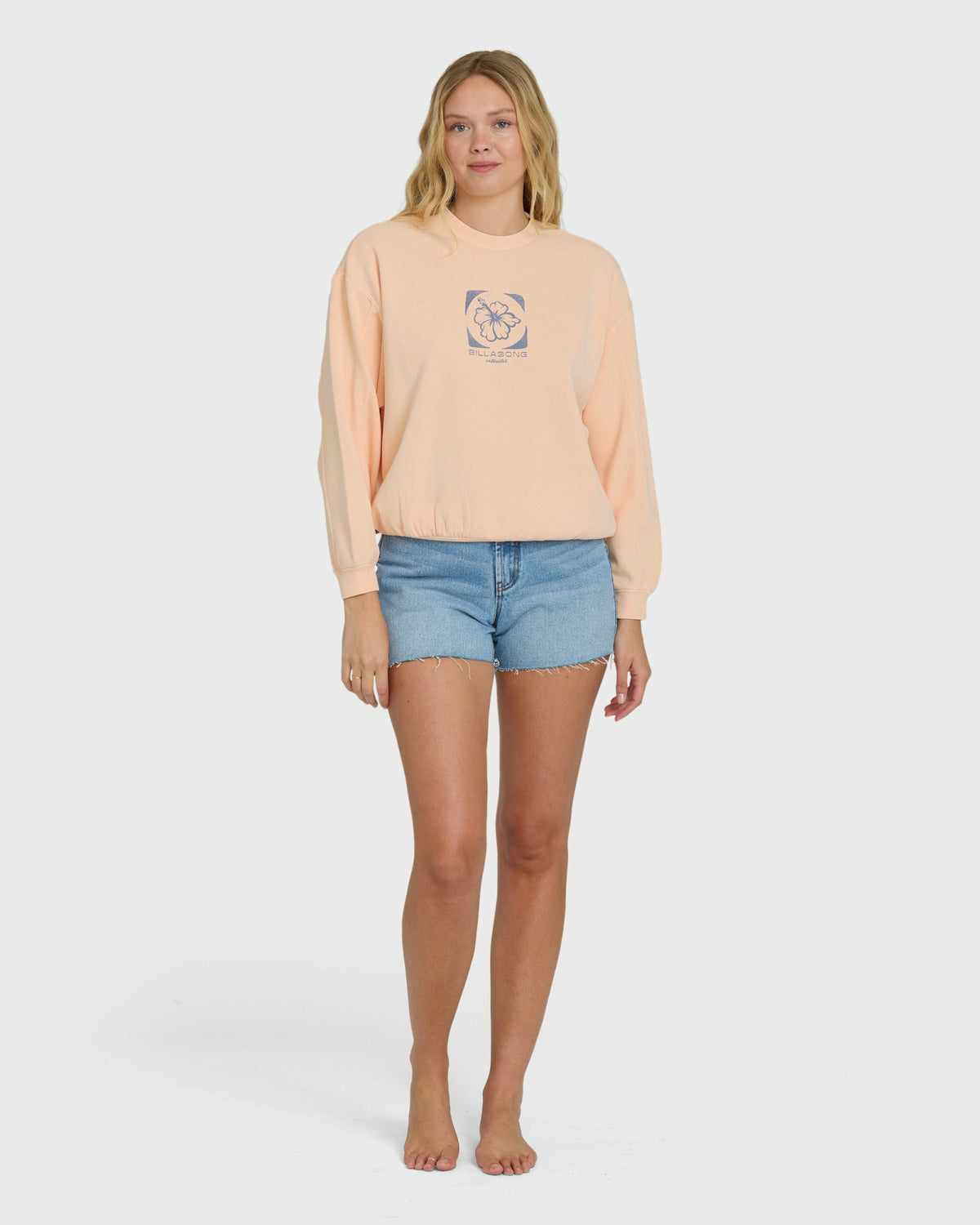 Billabong Women's Treasure Cay Hawaii Crewneck Sweatshirt - Leprechaun