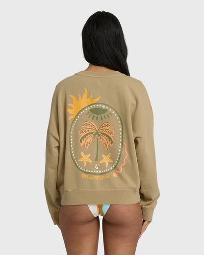 Billabong Women's Echo Crewneck Sweatshirt - Stone