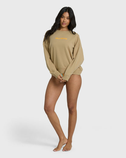 Billabong Women's Echo Crewneck Sweatshirt - Stone