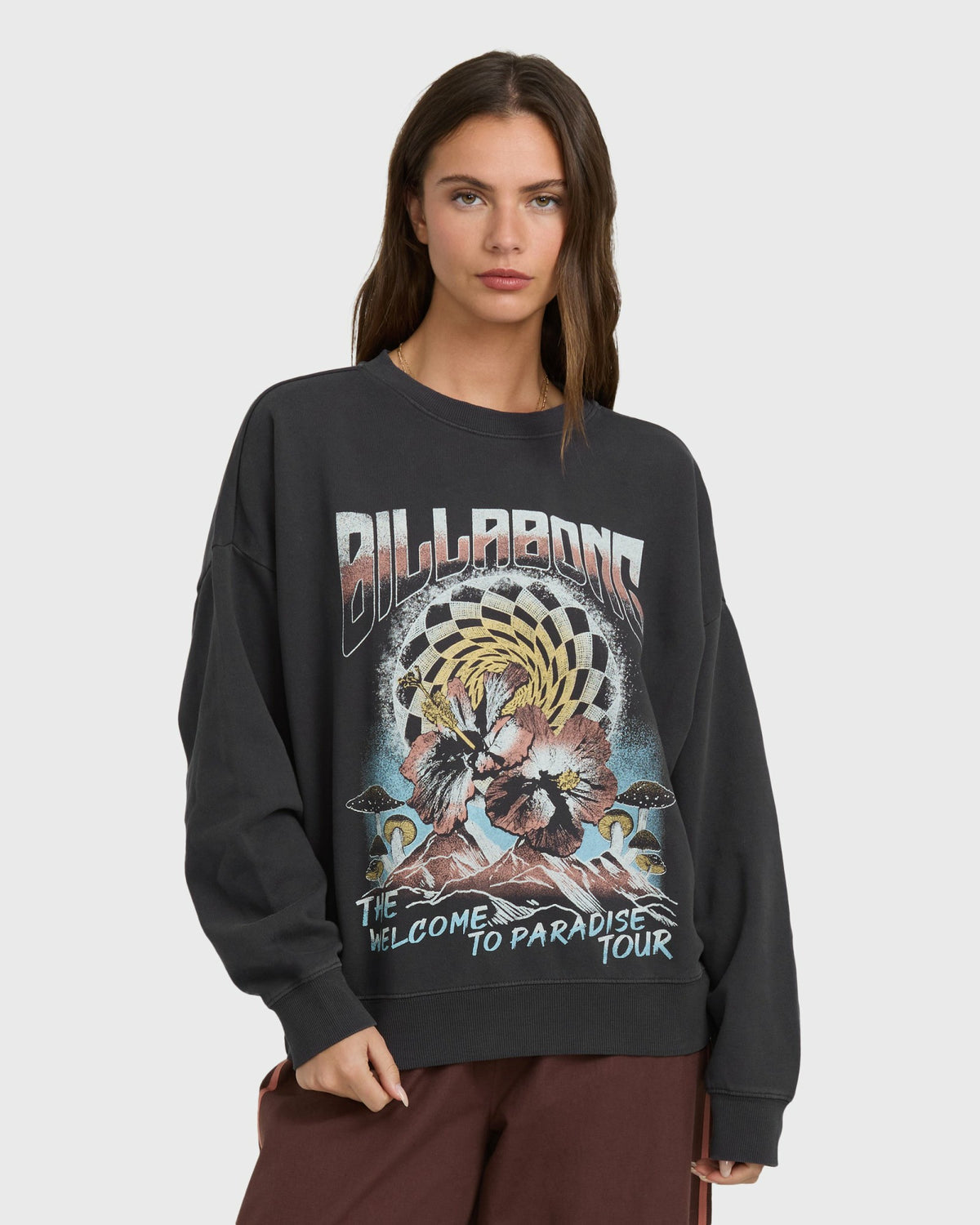 Billabong Women's Echo Crewneck Sweatshirt - Black