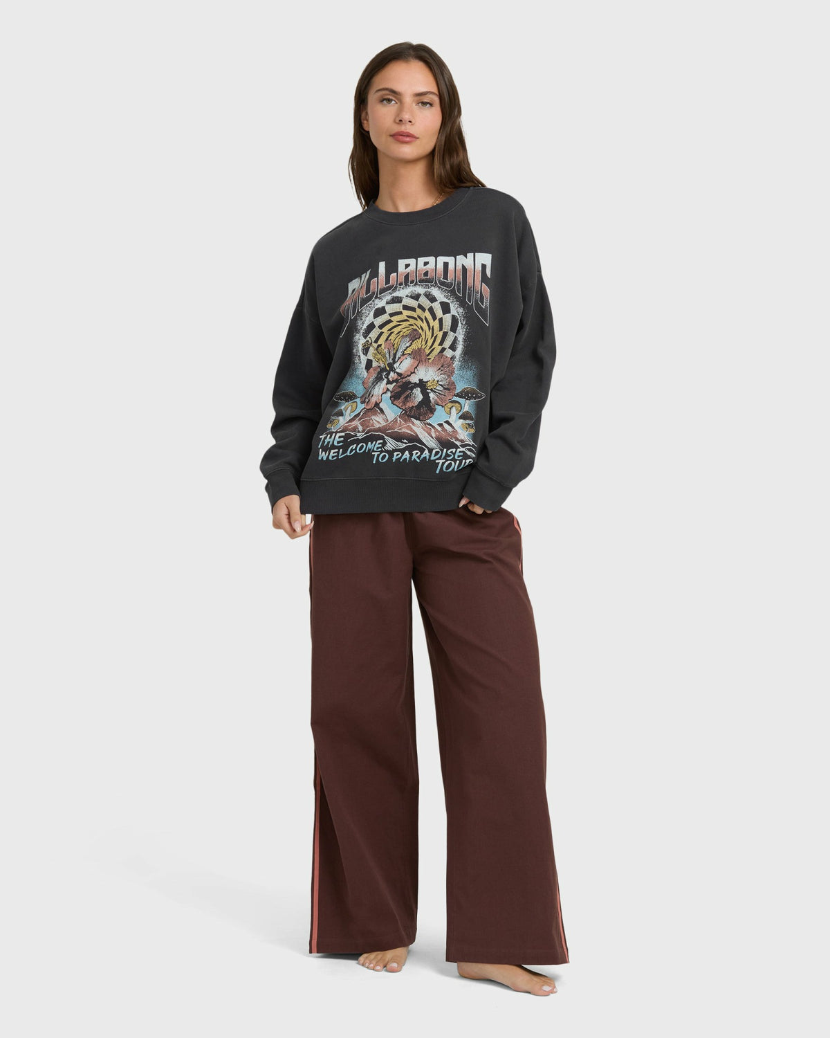 Billabong Women's Echo Crewneck Sweatshirt - Black