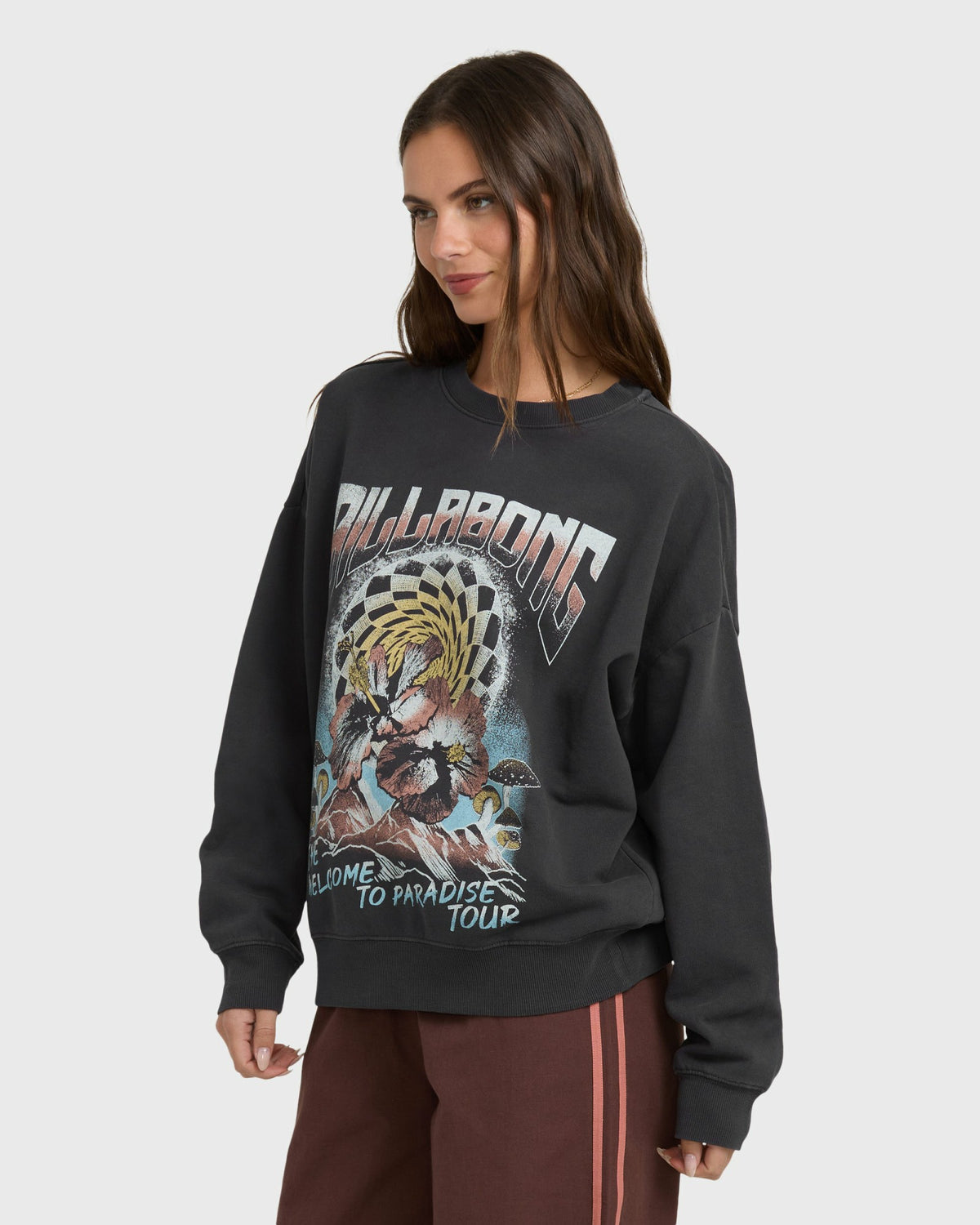 Billabong Women's Echo Crewneck Sweatshirt - Black