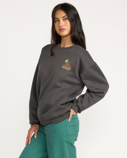 Billabong Women's Desert Break Crewneck Sweatshirt - Off Black