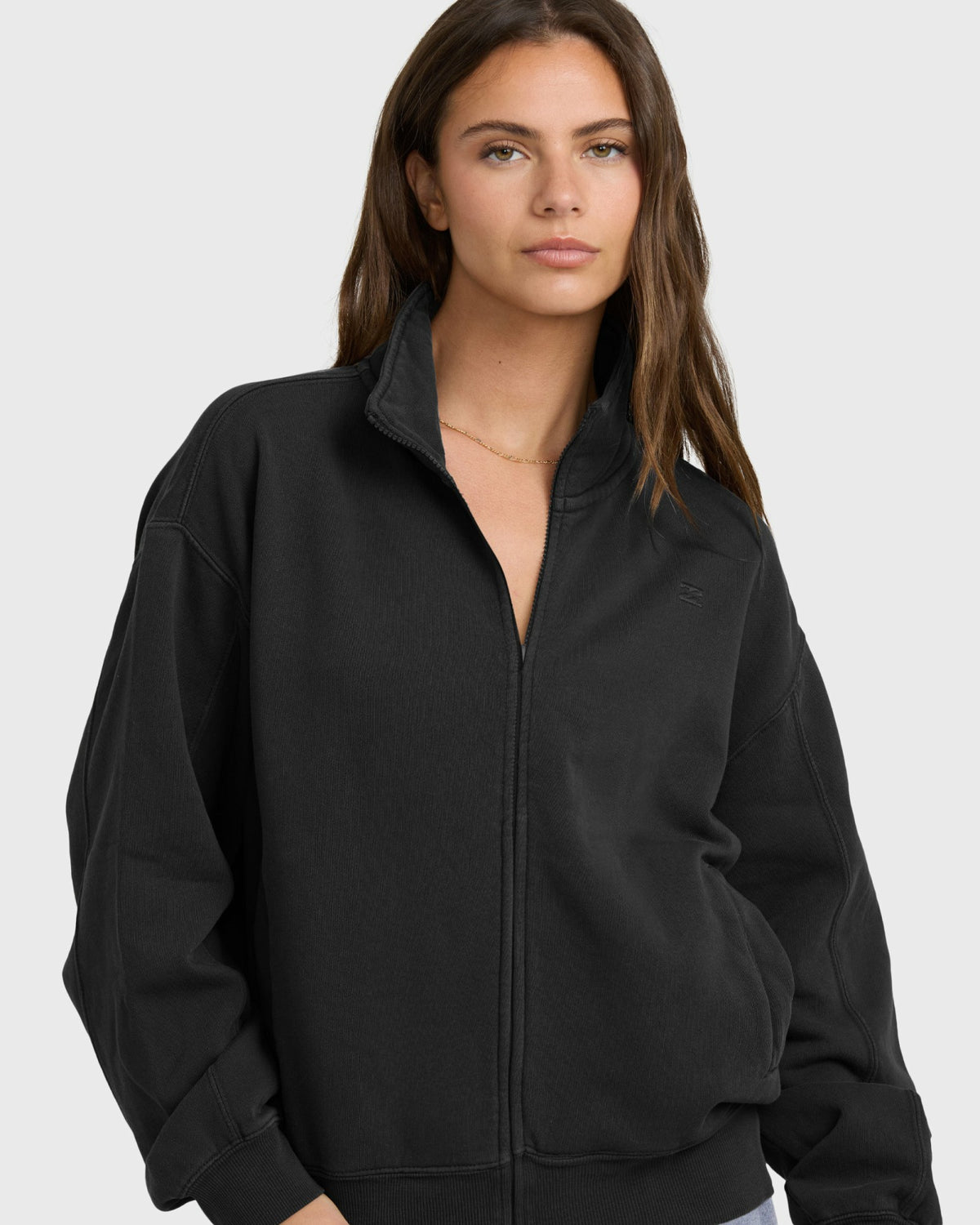 Billabong Women's The Avery Zip Sweatshirt - Black Sands