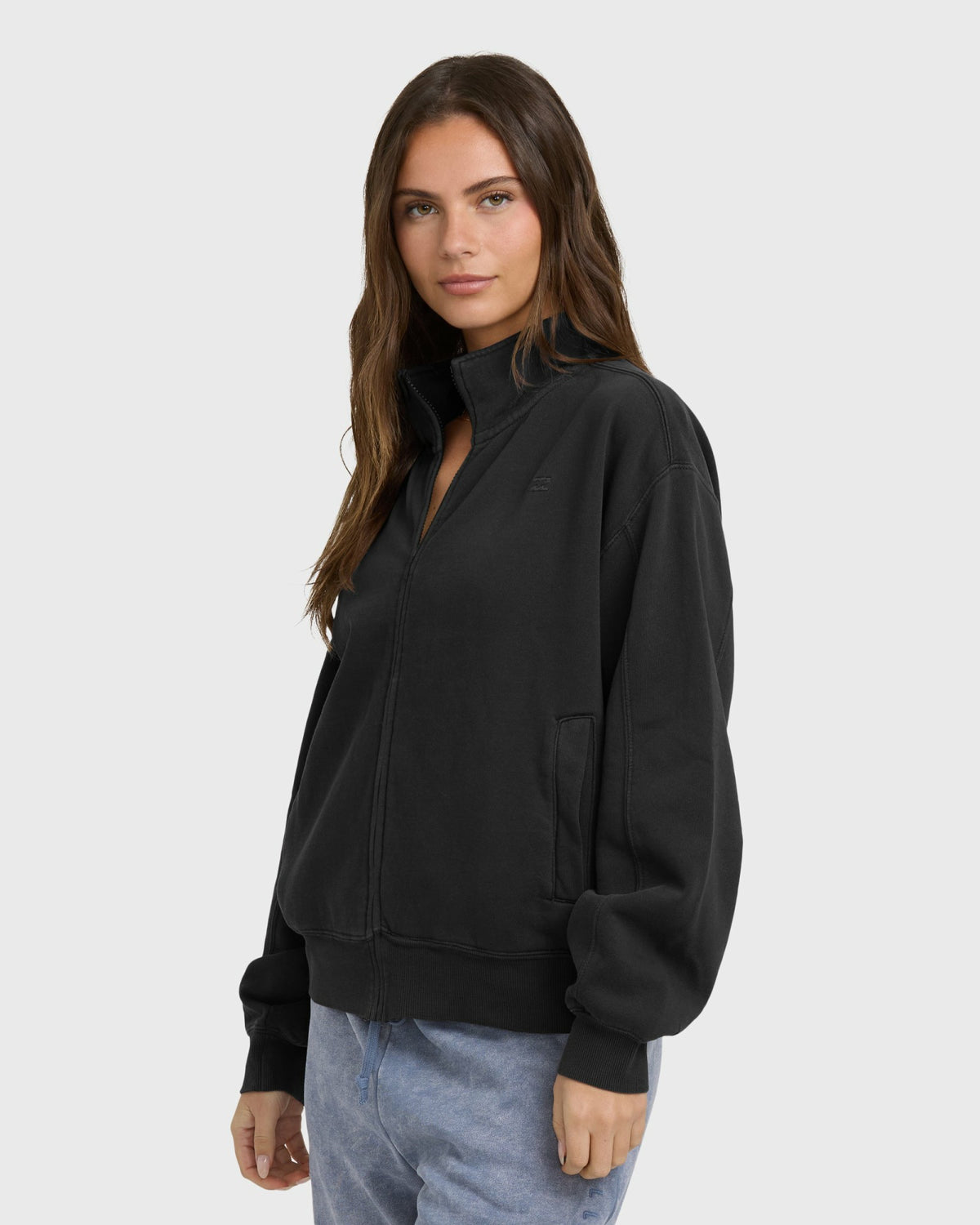 Billabong Women's The Avery Zip Sweatshirt - Black Sands