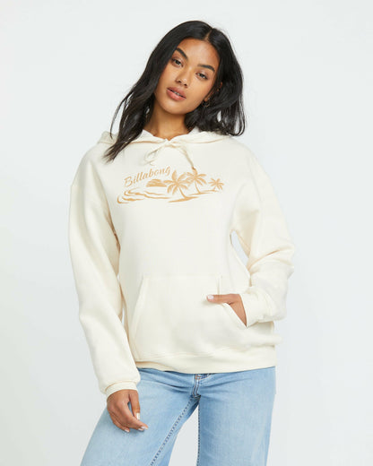 Billabong Women's Beach Tropics Po Hoodie - Whitecap