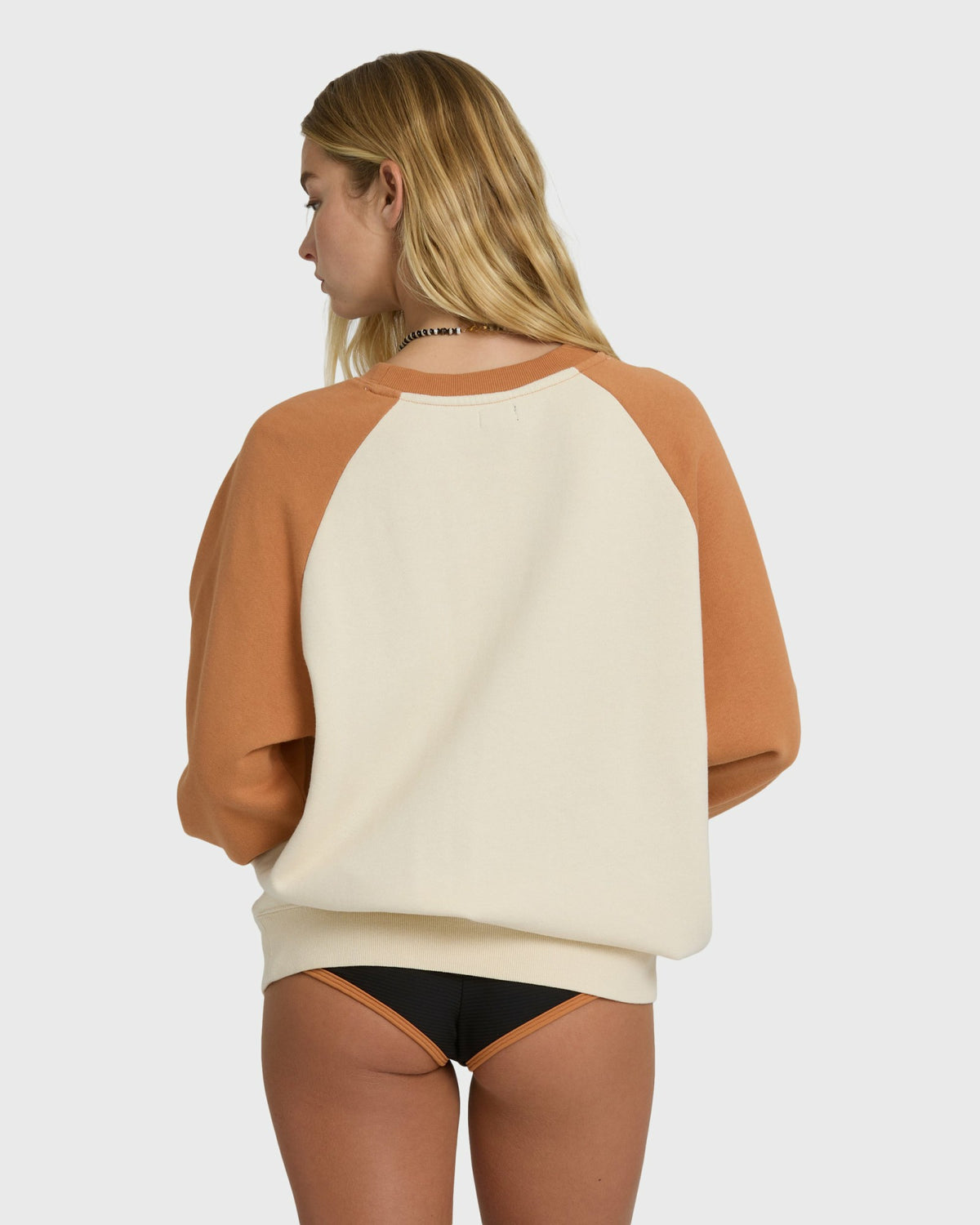 Billabong Women's Blissed Out Crewneck Sweatshirt - Caramel Cafe