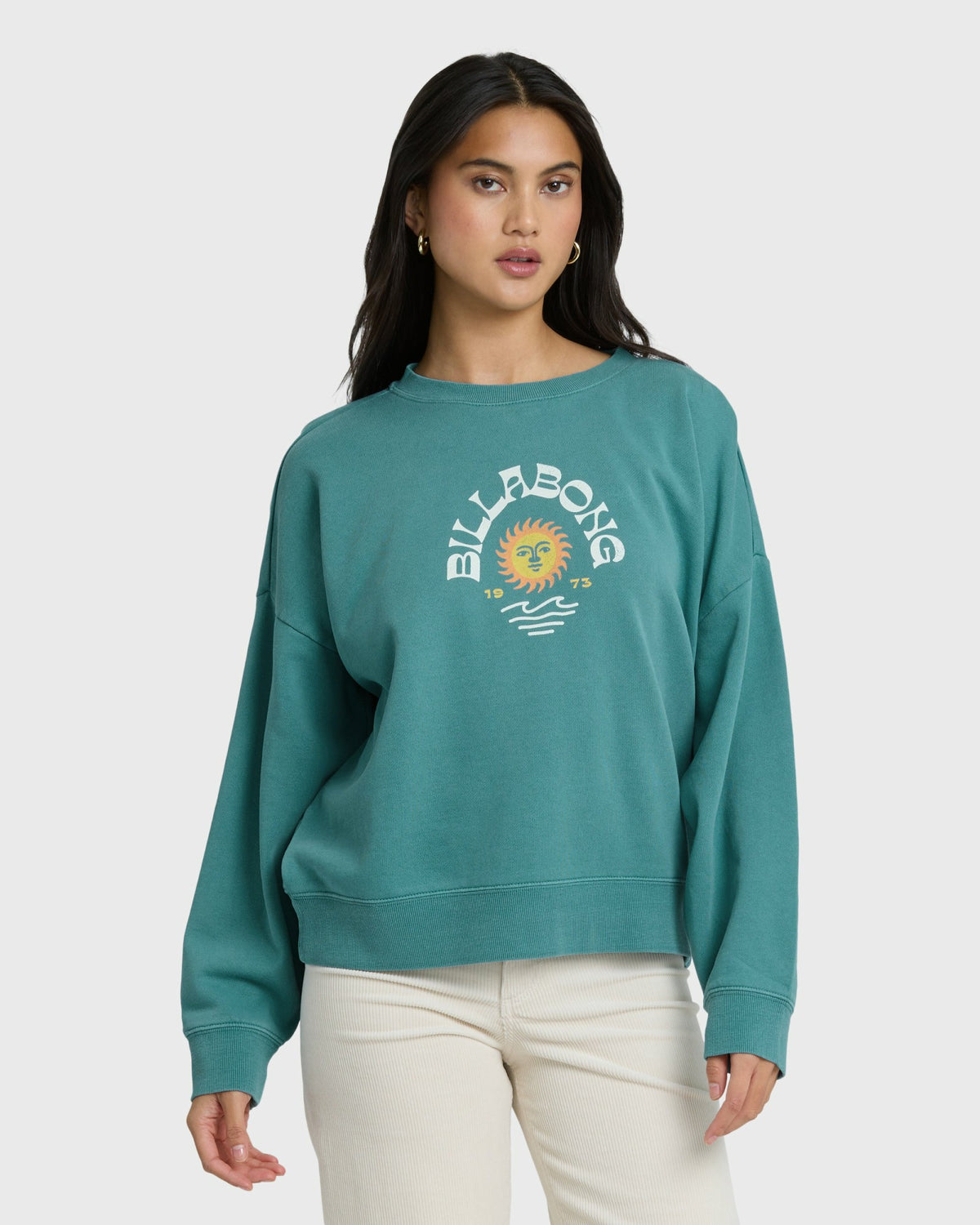 Billabong Women's Echo Crewneck Sweatshirt - Bay Blue