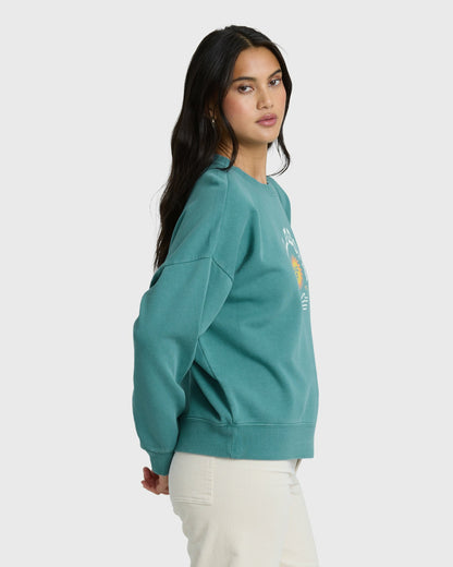 Billabong Women's Echo Crewneck Sweatshirt - Bay Blue