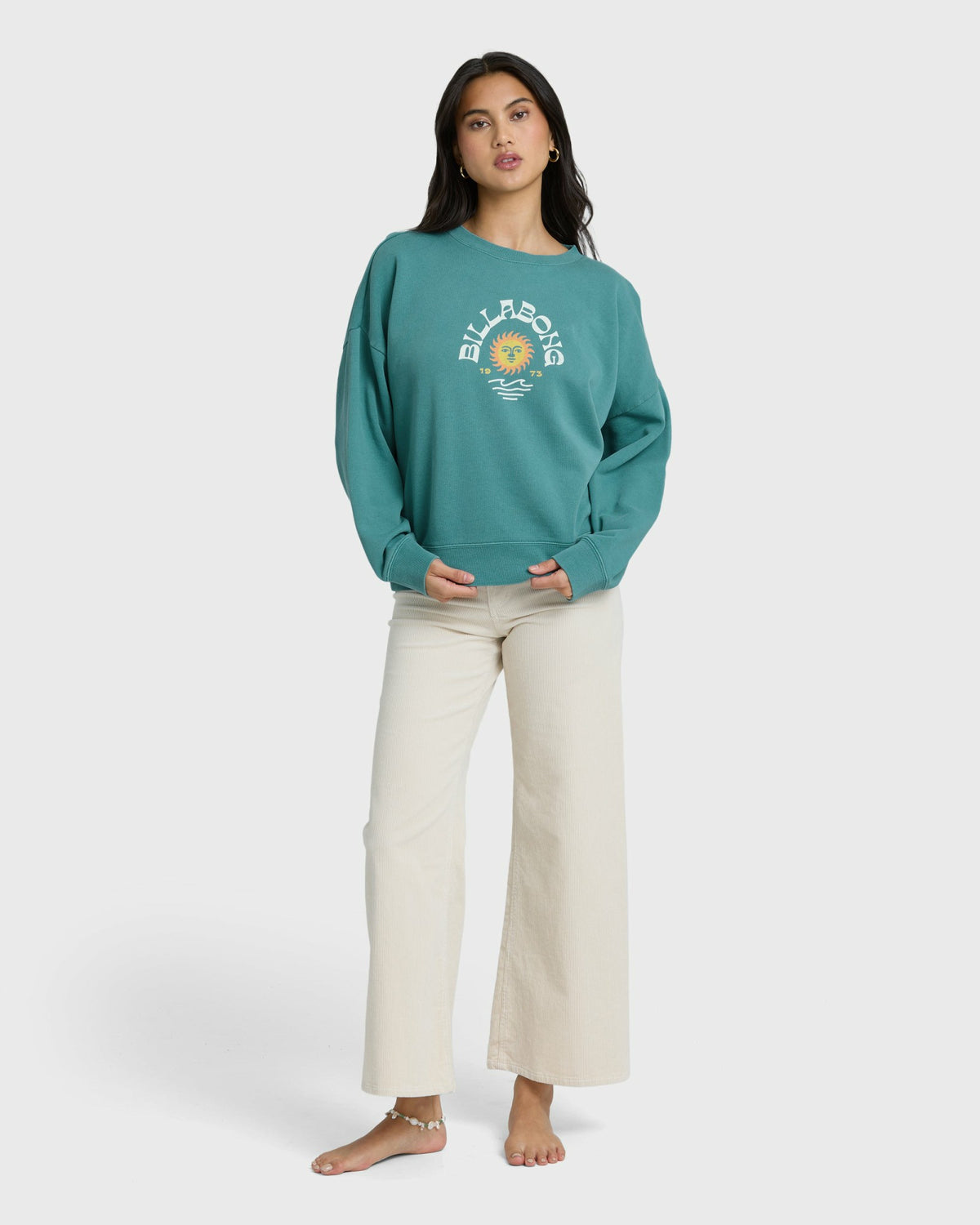 Billabong Women's Echo Crewneck Sweatshirt - Bay Blue