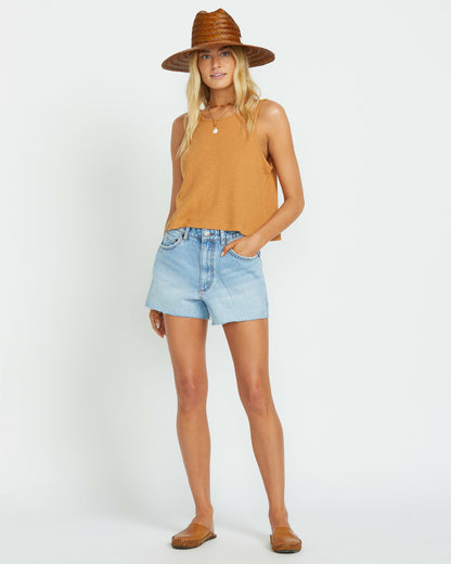 Billabong Women's High Tides Denim Shorts - Surf Spray