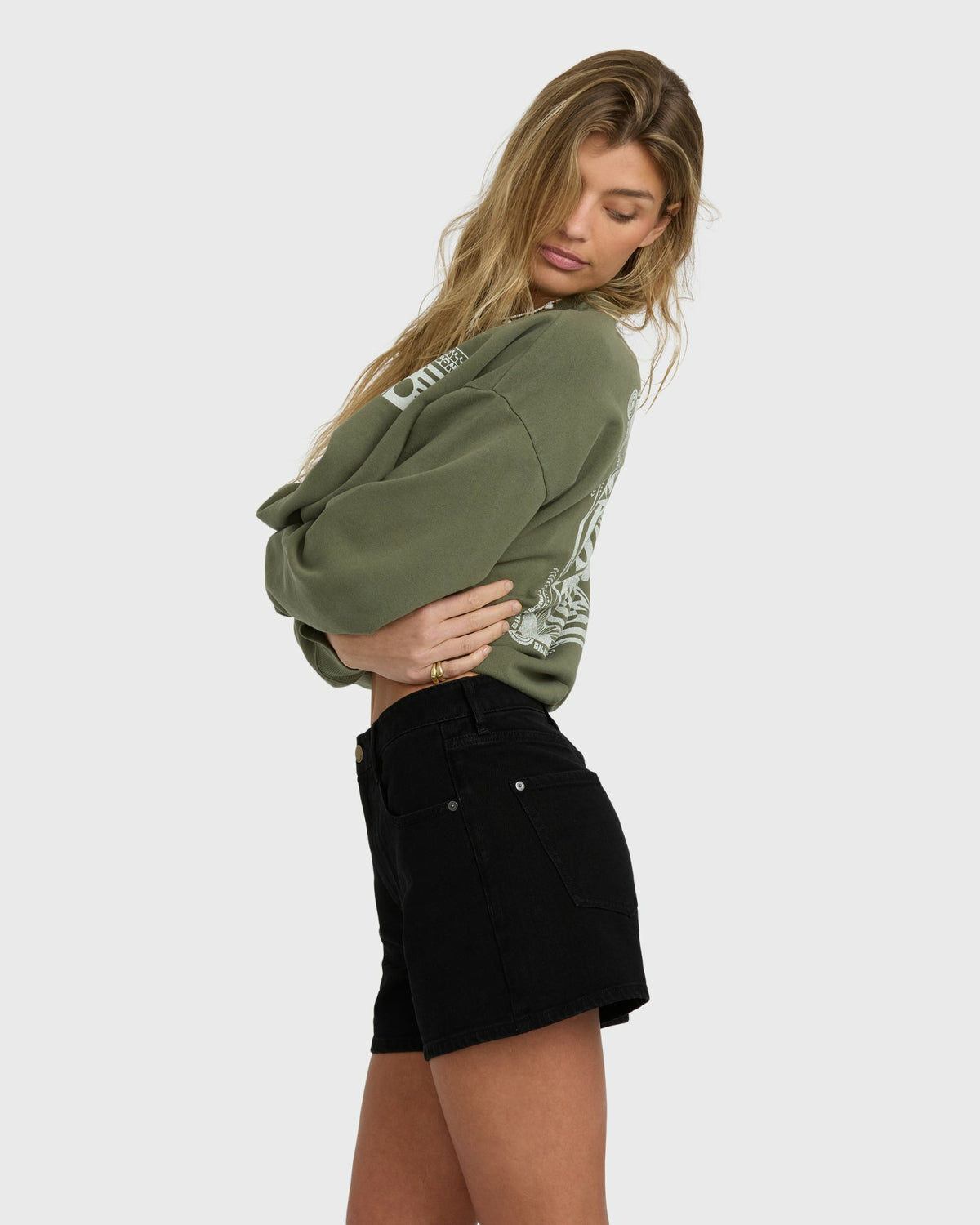 Billabong Women's Shifter Denim Shorts - Black