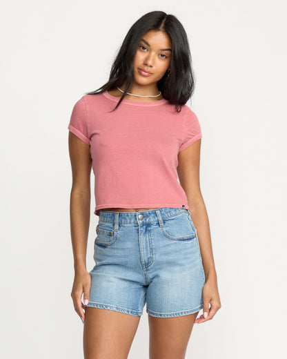 Billabong Women's Shifter Denim Shorts - Shaded Wash