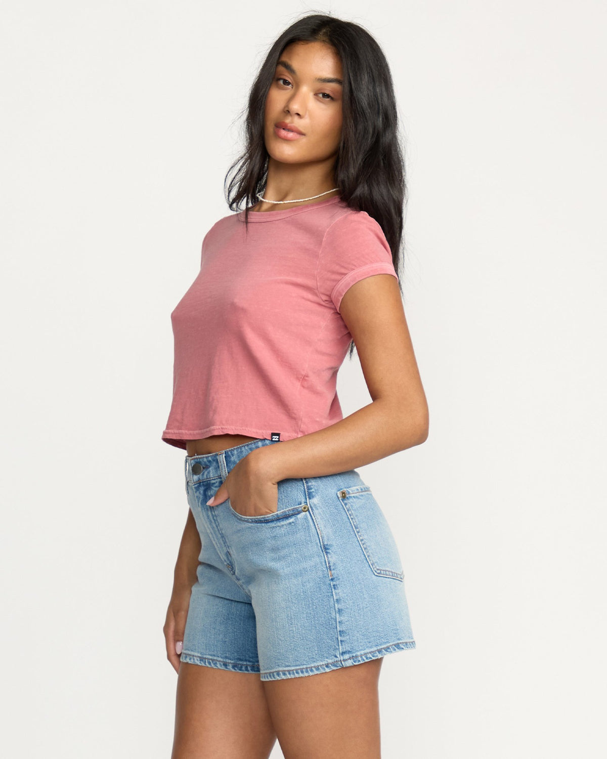 Billabong Women's Shifter Denim Shorts - Shaded Wash