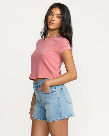 Billabong Women's Shifter Denim Shorts - Shaded Wash