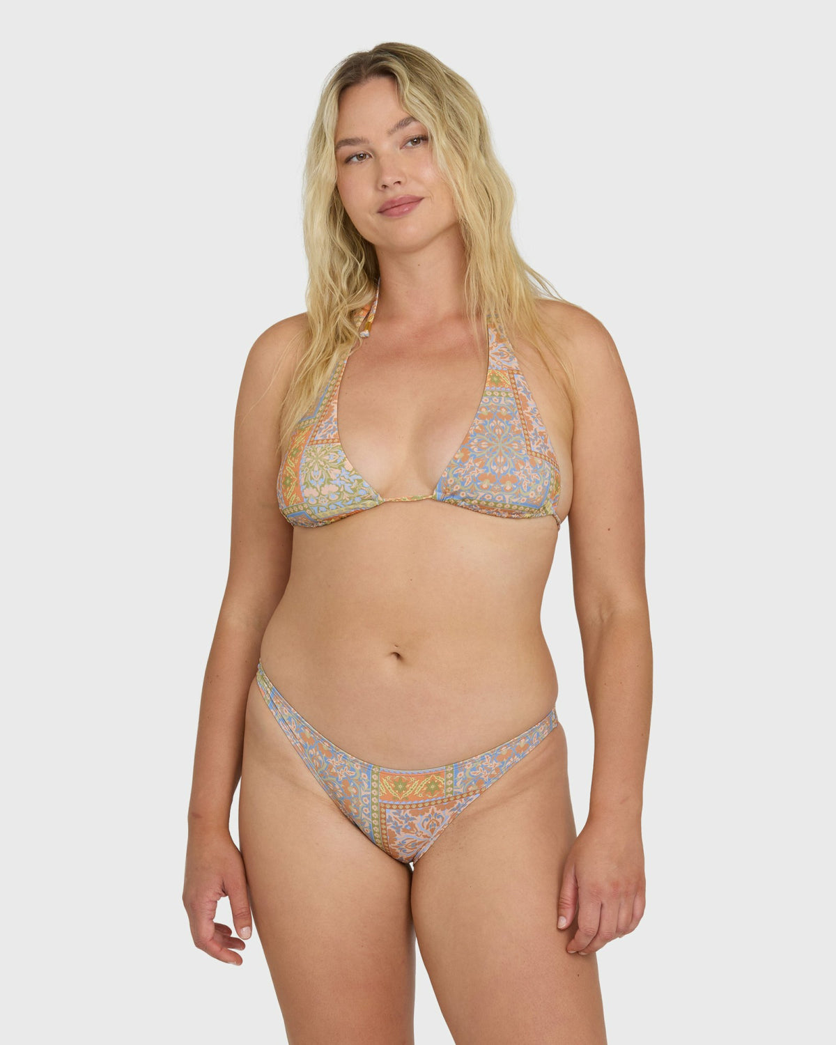 Billabong Women's Take It Back Multi Halter Bikini Top - Twilight Blue