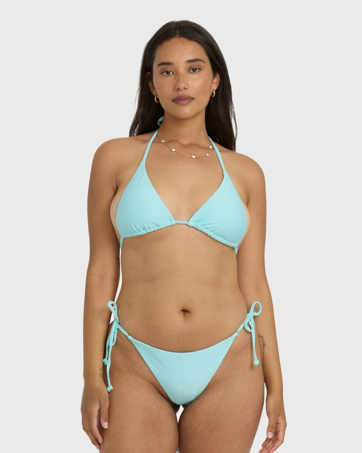Billabong Women's Tanlines Multi Triangle Bikini Top - Crystal Blue