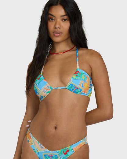 Billabong Women's Coastal Cruise Drew Bandeau Bikini Top - Dream Blue