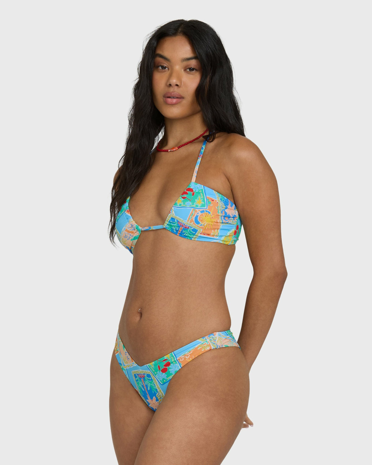 Billabong Women's Coastal Cruise V Hike Bikini Bottoms - Dream Blue