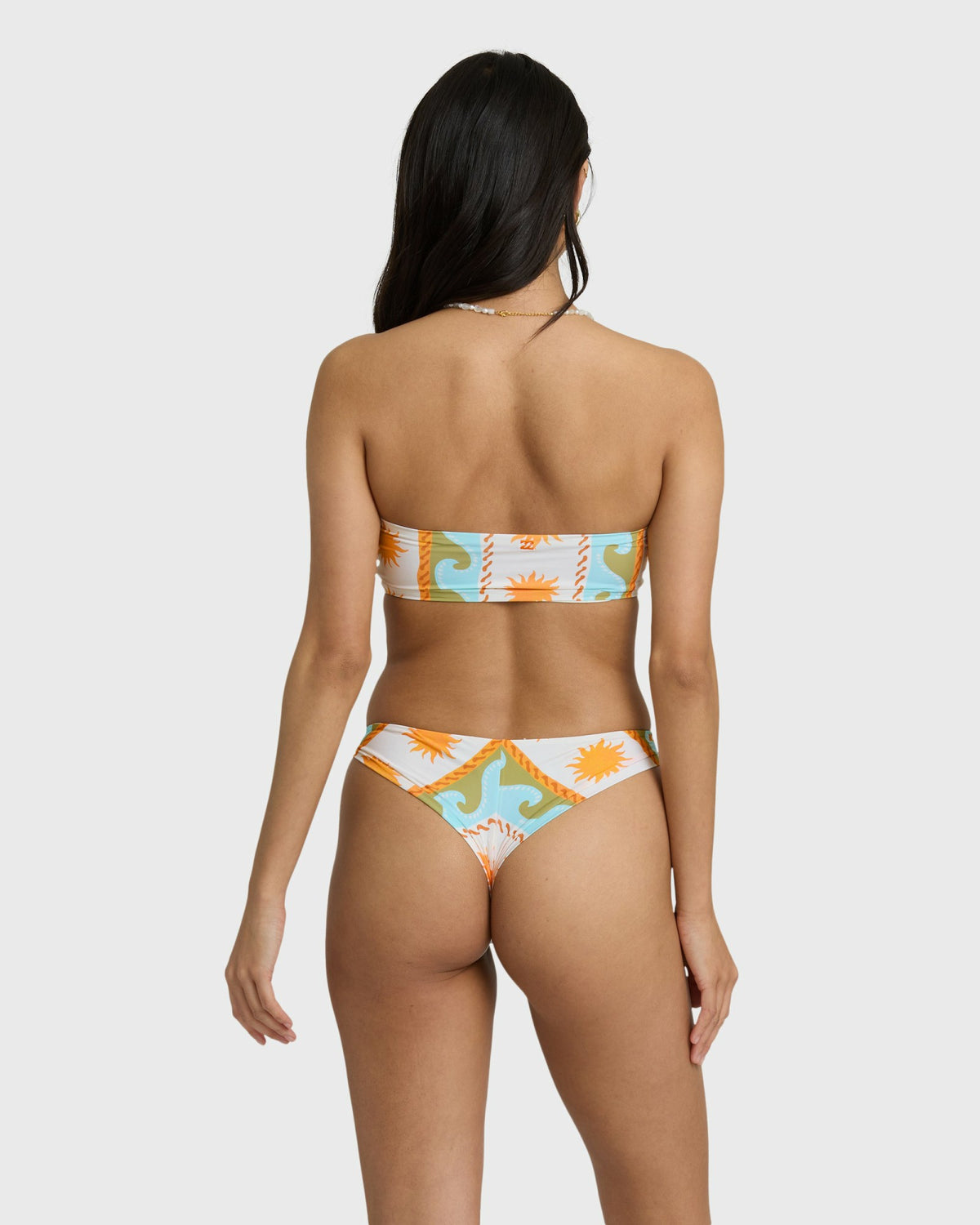 Billabong Women's Sunblind Tanga Skimpy Bikini Bottom - Salt Crystal