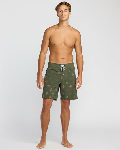 Billabong Men's Sundays Pro Performance 19\" Boardshorts - Military