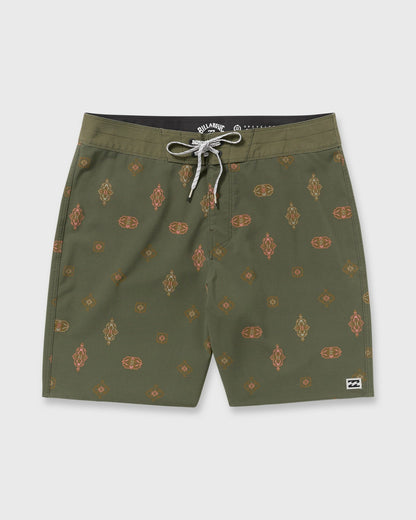 Billabong Men's Sundays Pro Performance 19\" Boardshorts - Military