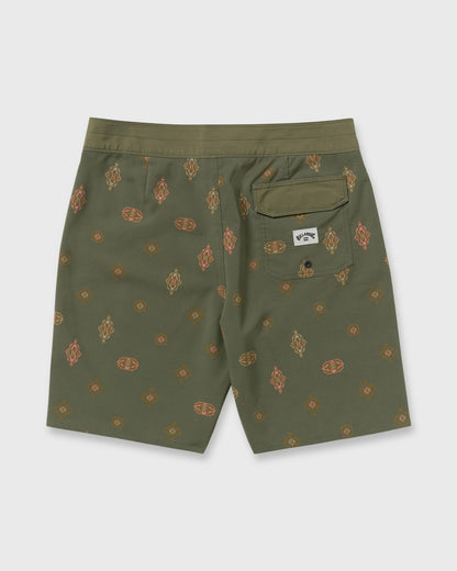 Billabong Men's Sundays Pro Performance 19\" Boardshorts - Military