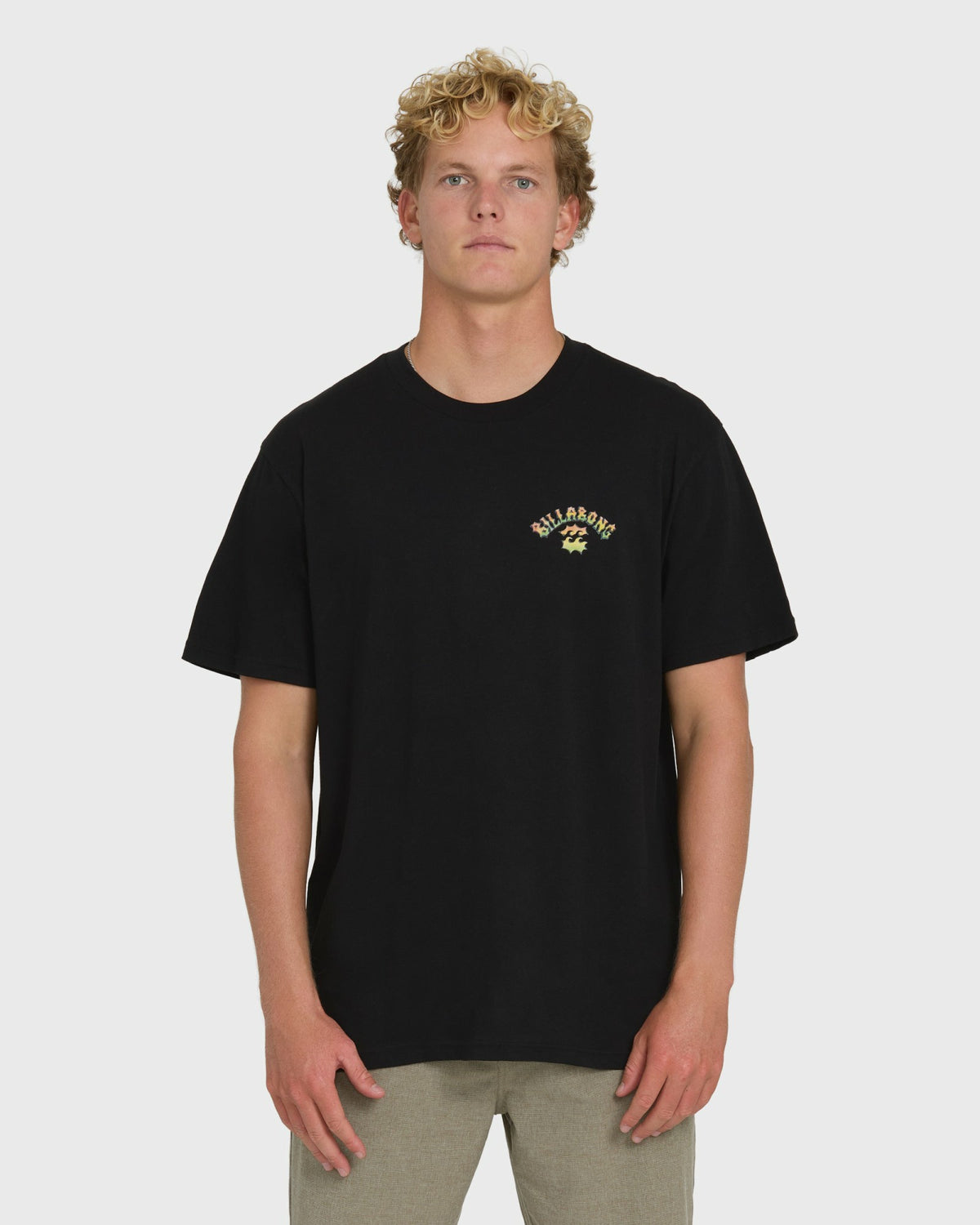 Billabong Men's Nanda Ormond Occy Premium Short Sleeve Knit Graphic T-Shirt - Black