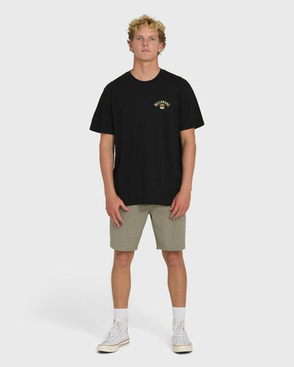 Billabong Men's Nanda Ormond Occy Premium Short Sleeve Knit Graphic T-Shirt - Black