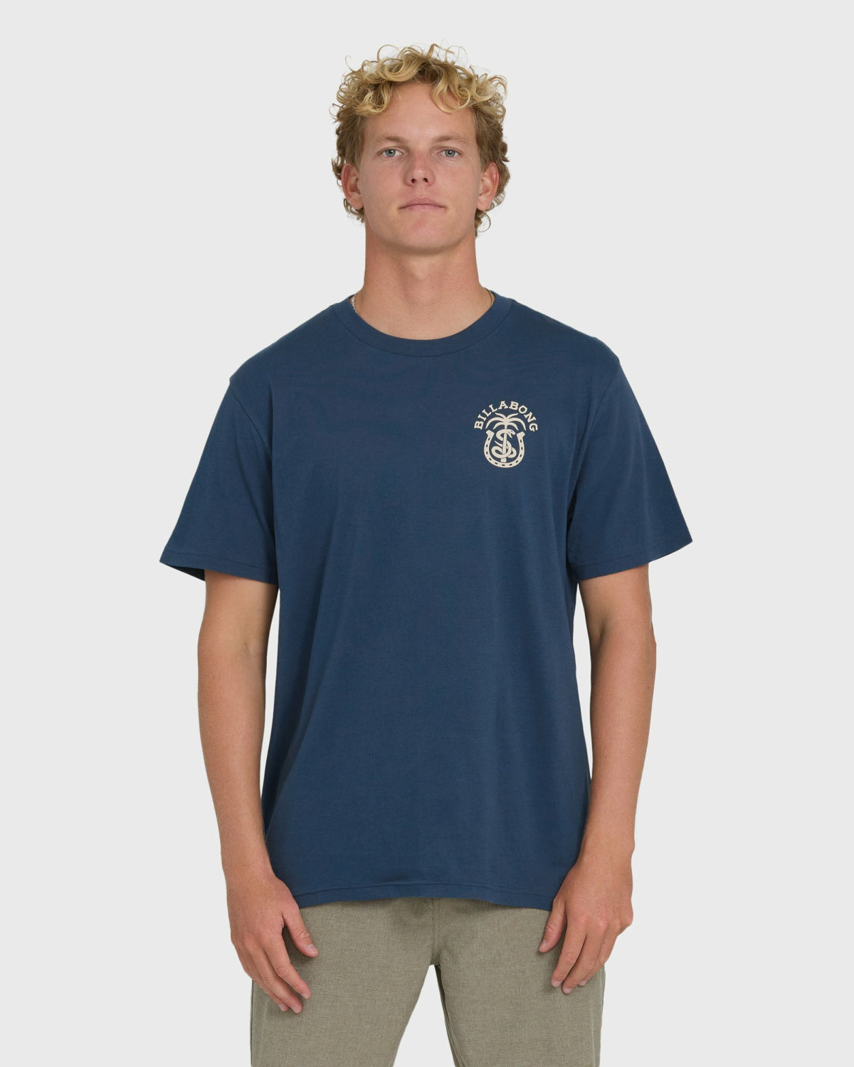 Billabong Men's Forge Premium Short Sleeve Cotton T-Shirt - Dark Denim