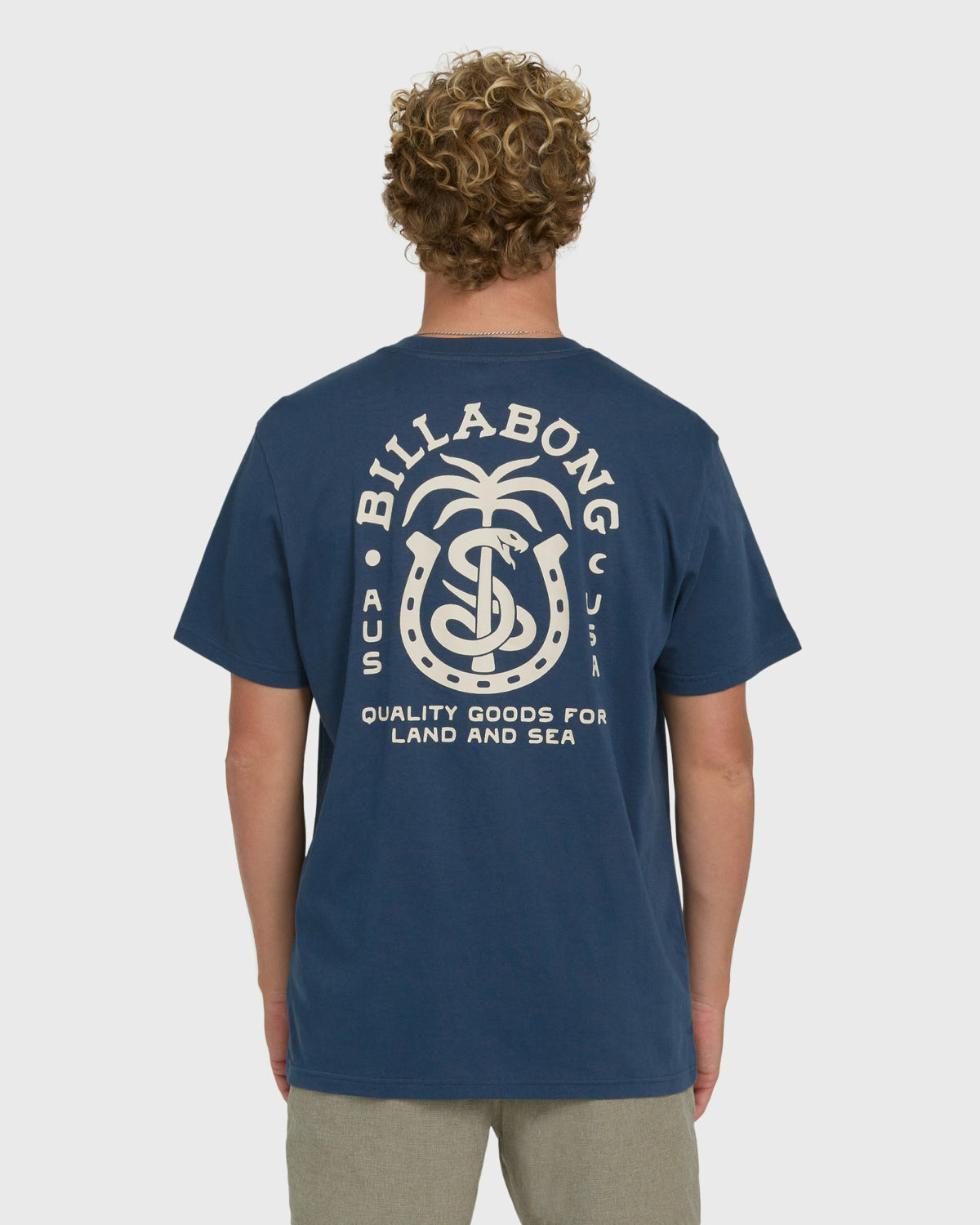 Billabong Men's Forge Premium Short Sleeve Cotton T-Shirt - Dark Denim