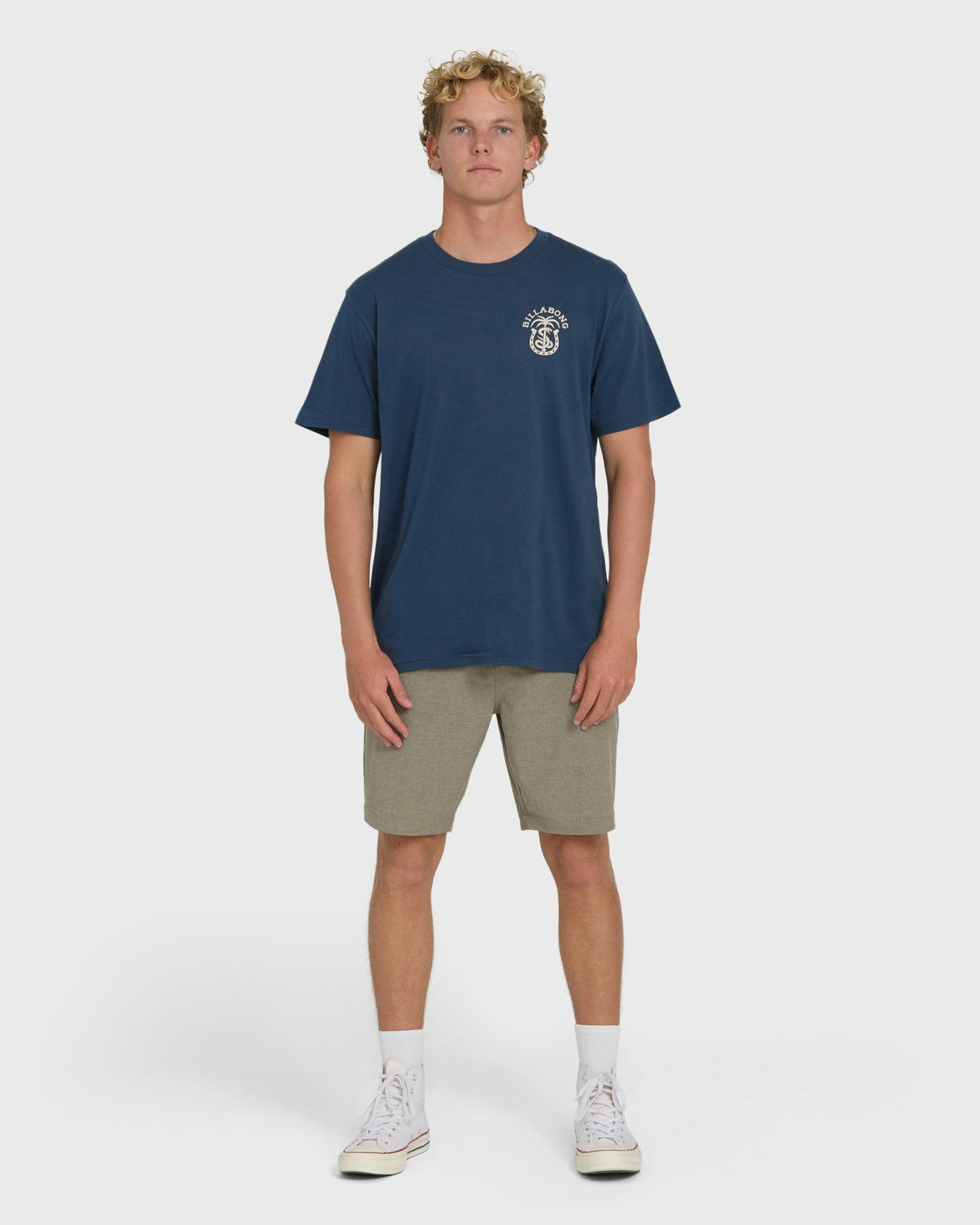 Billabong Men's Forge Premium Short Sleeve Cotton T-Shirt - Dark Denim