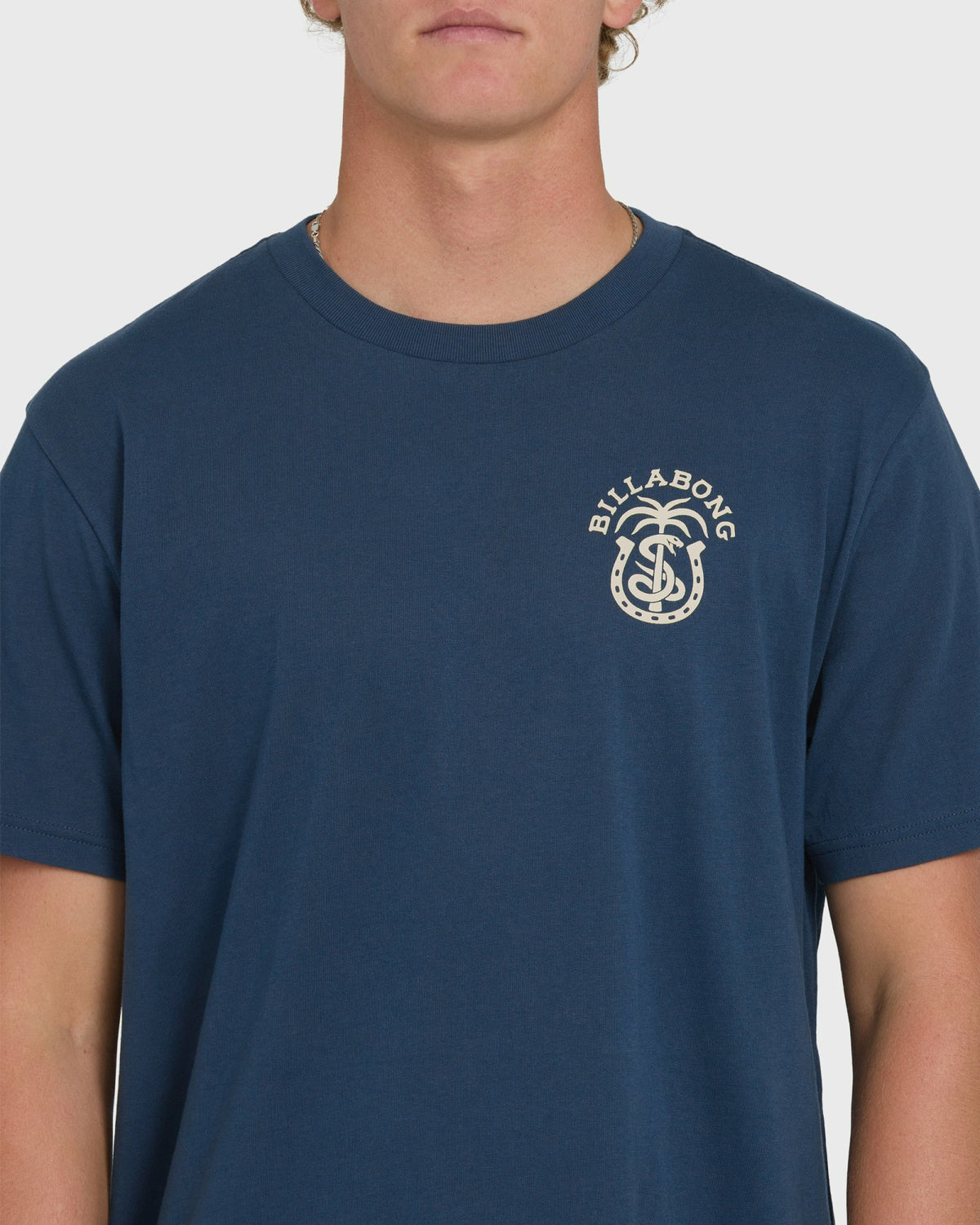 Billabong Men's Forge Premium Short Sleeve Cotton T-Shirt - Dark Denim