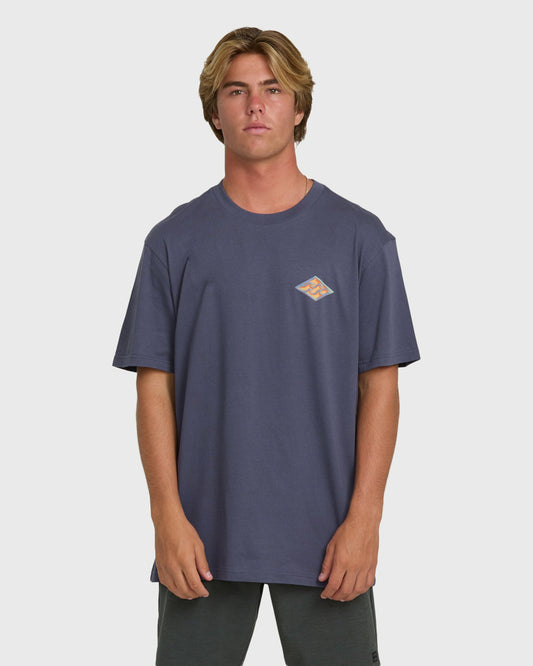 Billabong Men's Dim Arch Premium Short Sleeve Knit T-Shirt - Graystone