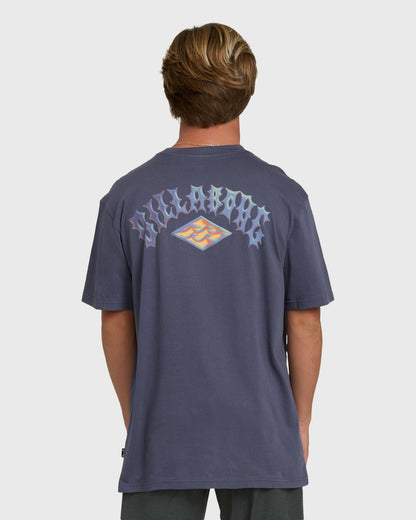 Billabong Men's Dim Arch Premium Short Sleeve Knit T-Shirt - Graystone
