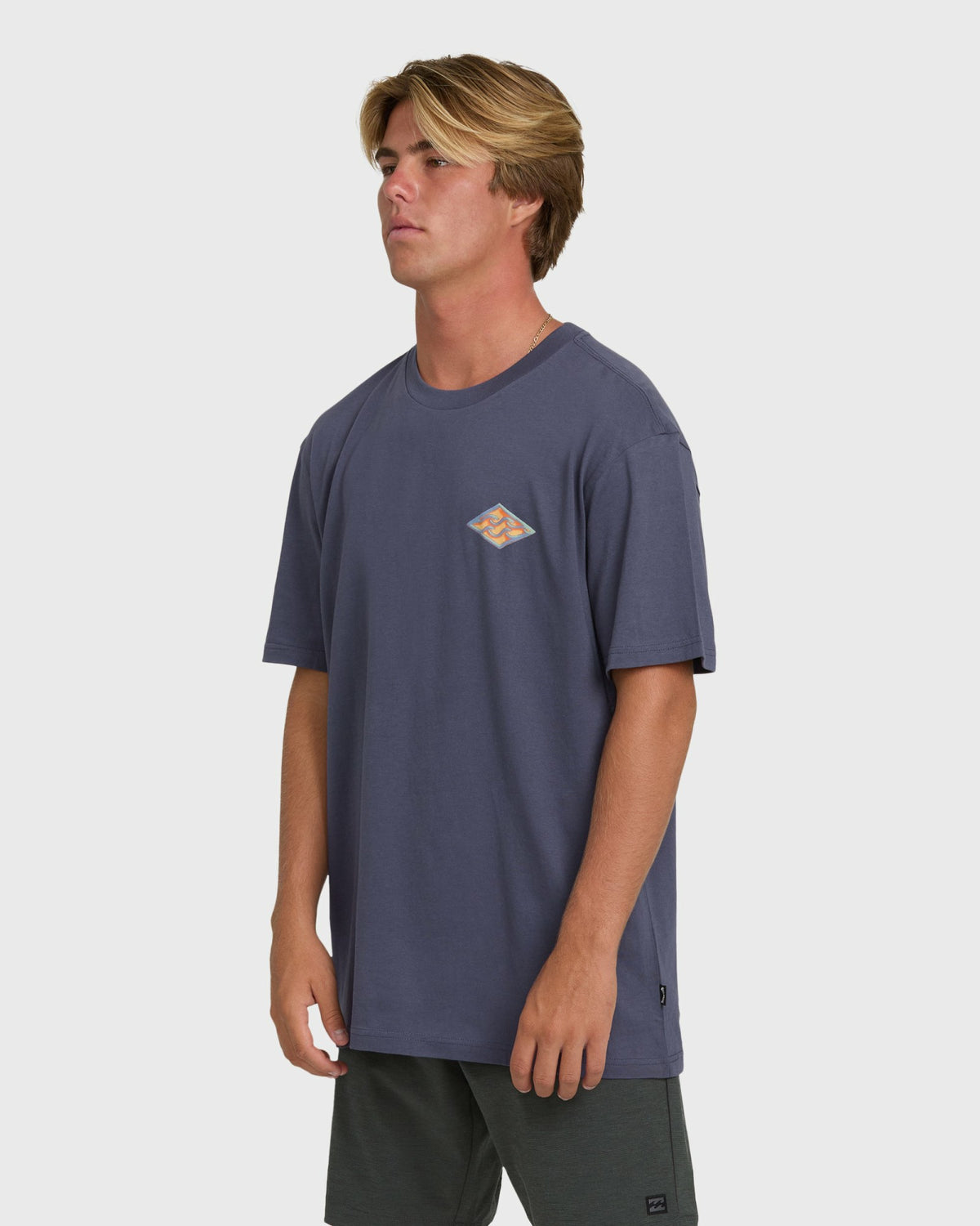 Billabong Men's Dim Arch Premium Short Sleeve Knit T-Shirt - Graystone