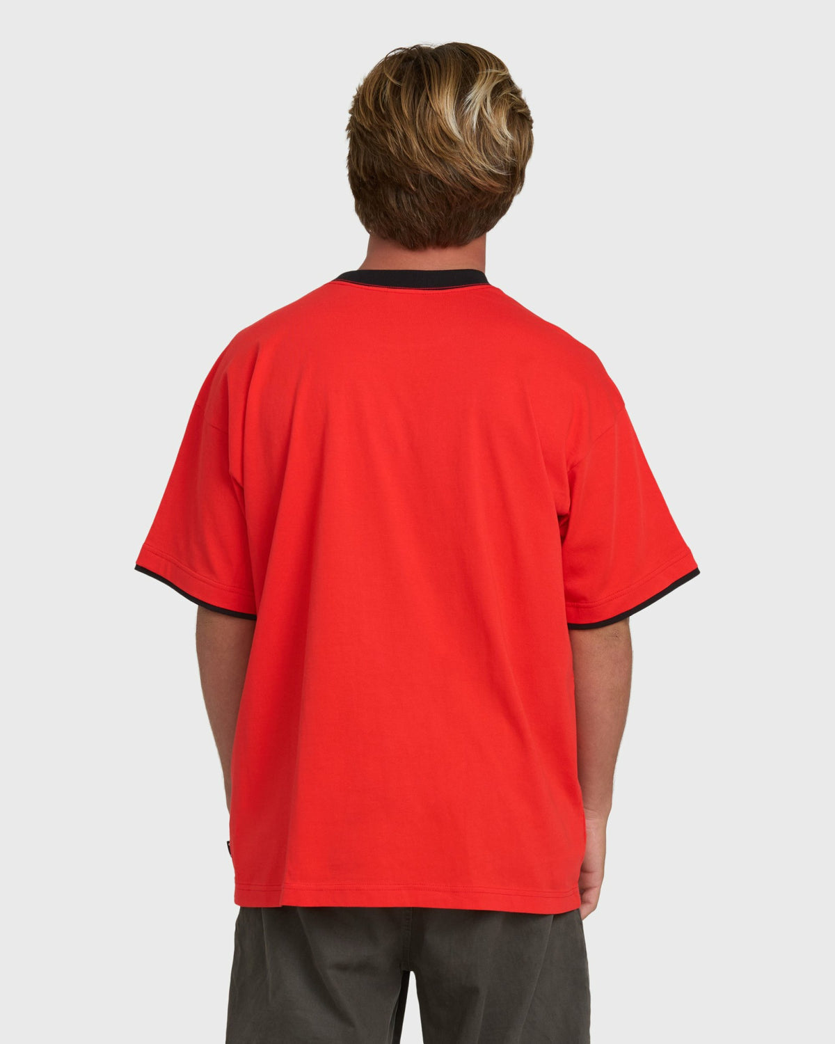 Billabong Men's Immortal Tipper Short Sleeve Knit T-Shirt - Deep Red