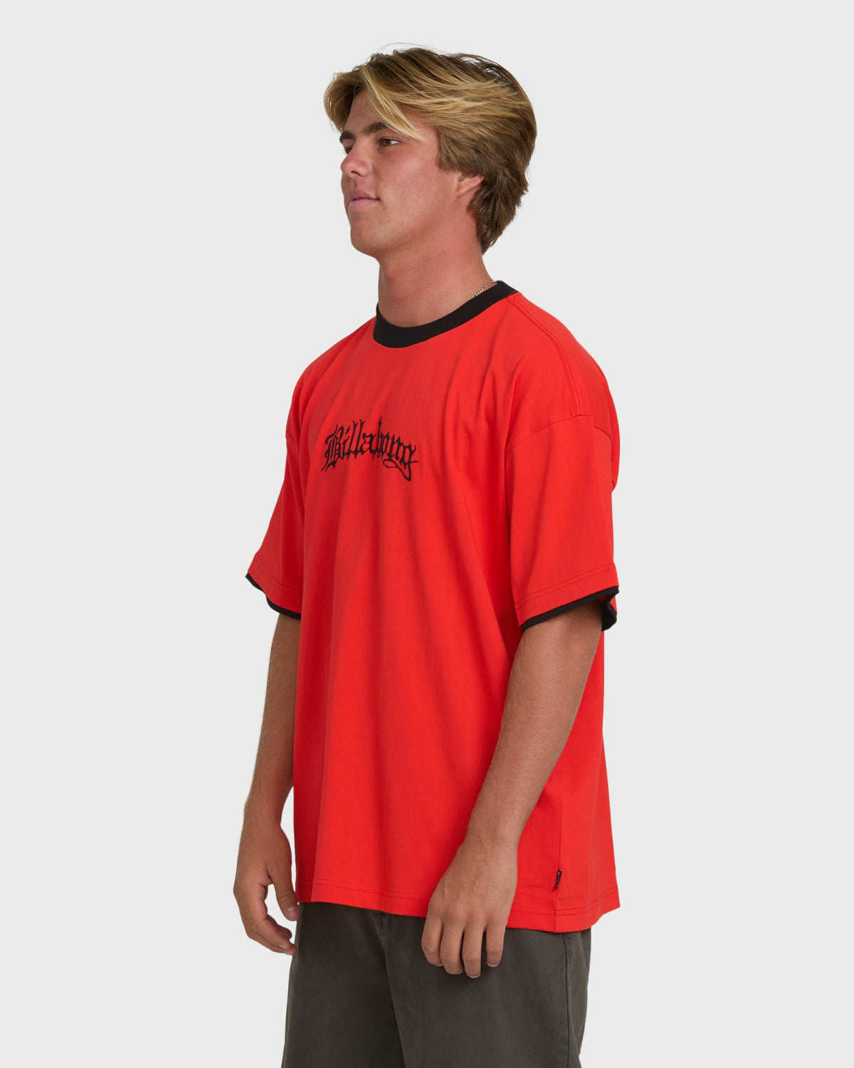 Billabong Men's Immortal Tipper Short Sleeve Knit T-Shirt - Deep Red
