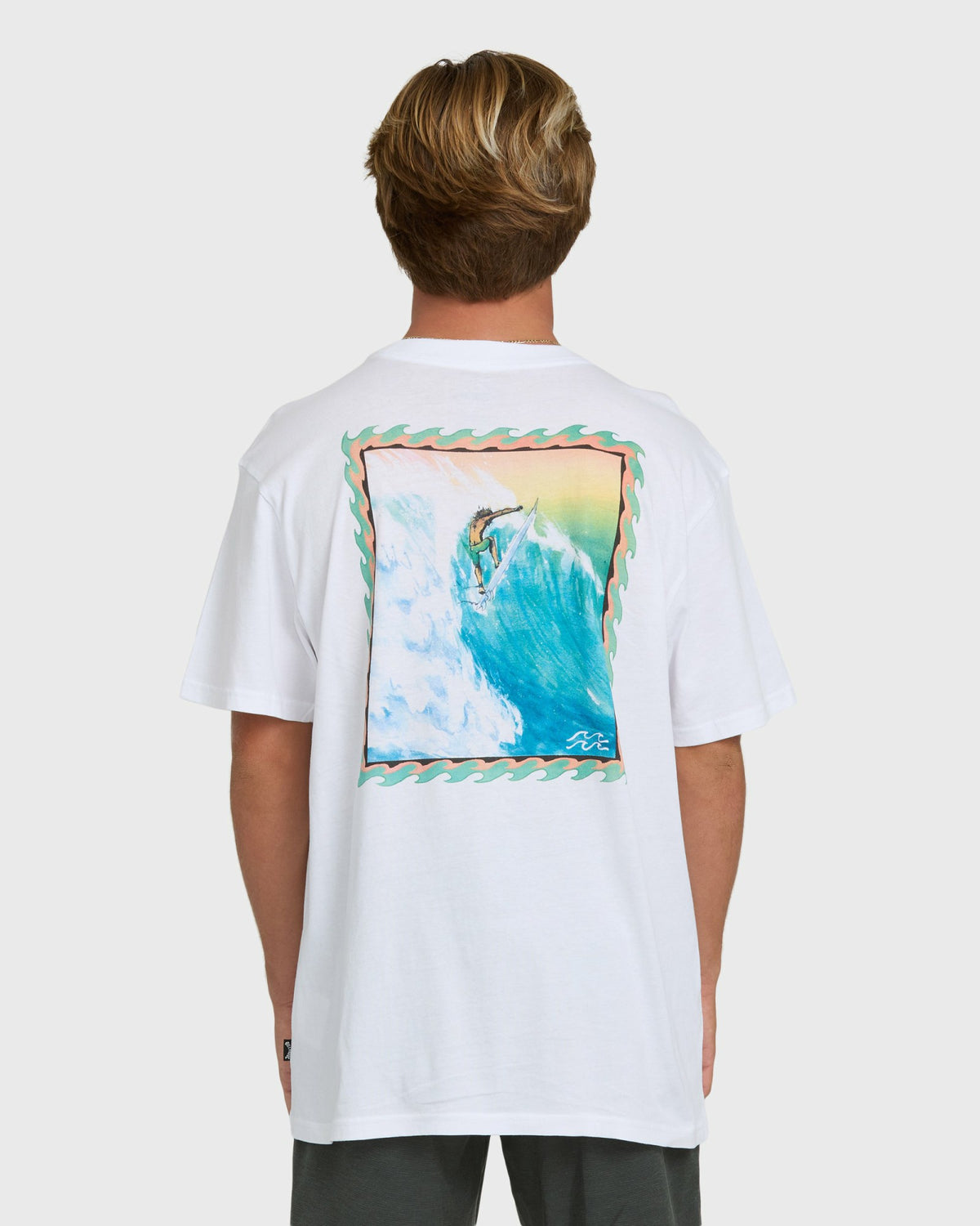 Billabong Men's Nanda Ormond Occy Premium Short Sleeve Knit Graphic T-Shirt - White