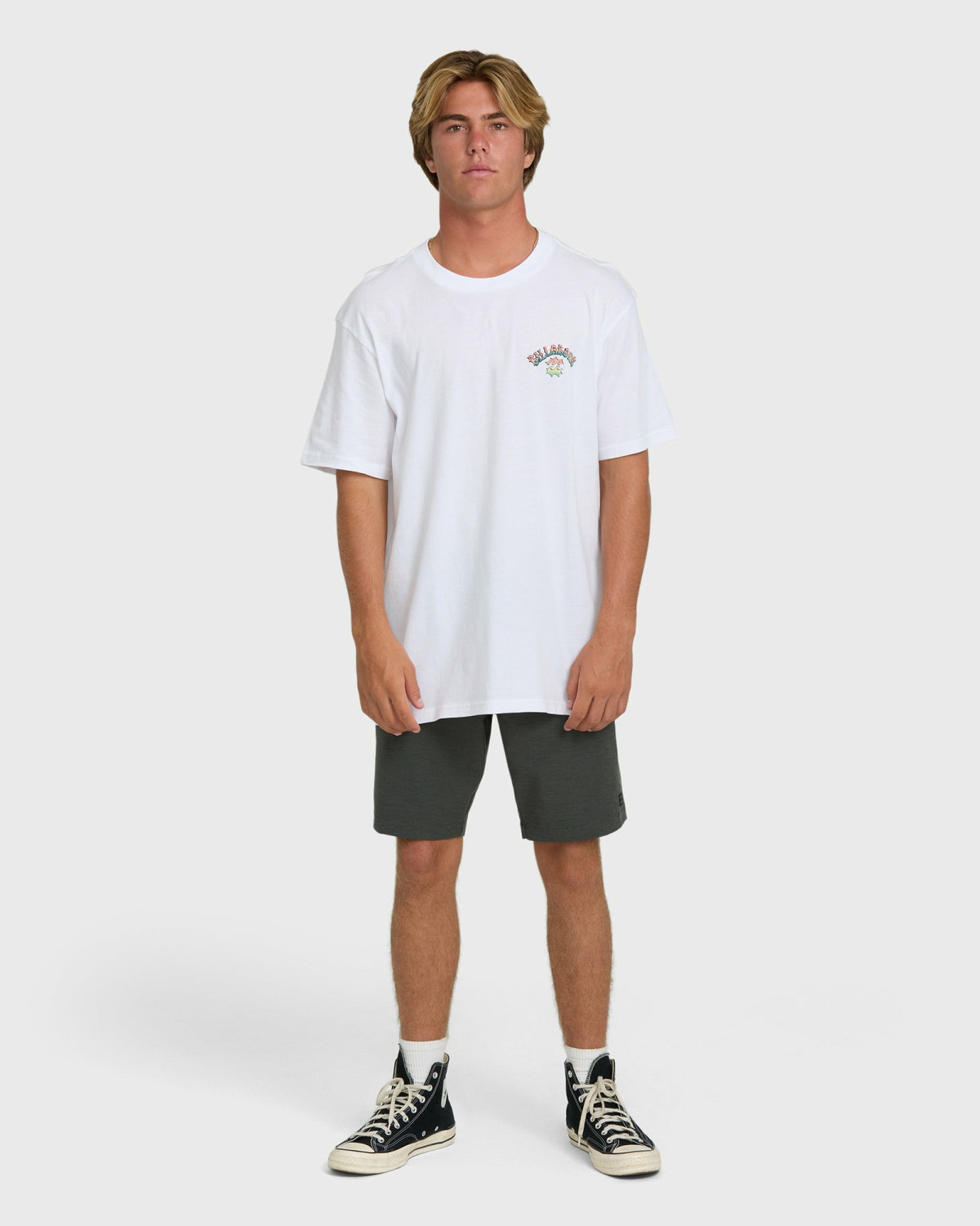 Billabong Men's Nanda Ormond Occy Premium Short Sleeve Knit Graphic T-Shirt - White