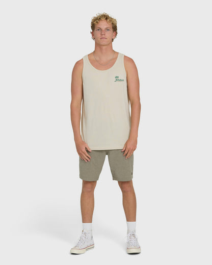 Billabong Men's Check Out Premium Tank Top - Oatmeal
