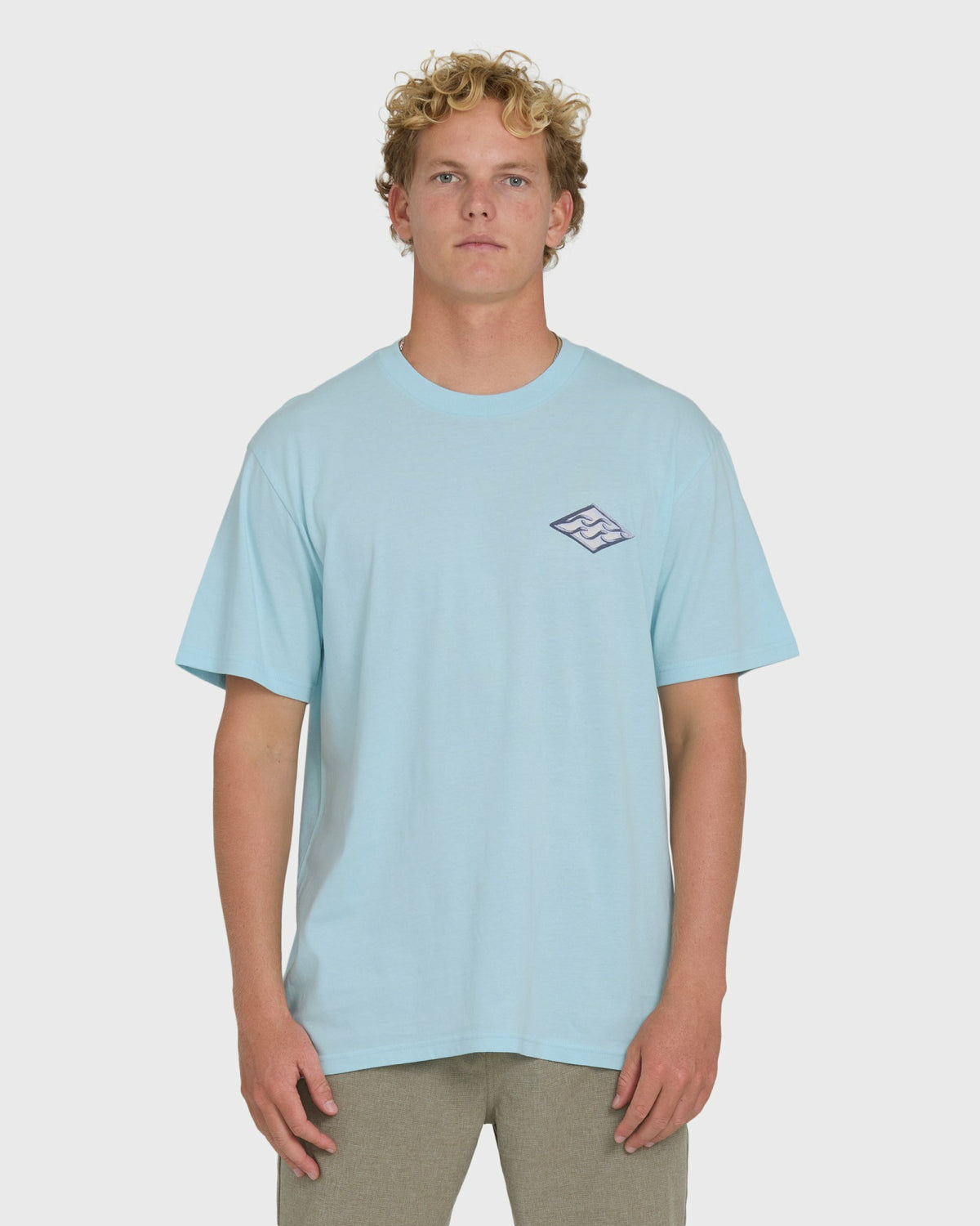 Billabong Men's Dim Arch Premium Short Sleeve Knit T-Shirt - Coastal Blue