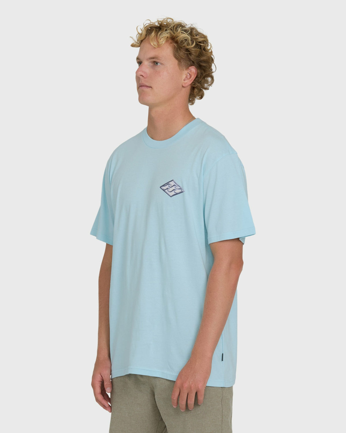 Billabong Men's Dim Arch Premium Short Sleeve Knit T-Shirt - Coastal Blue